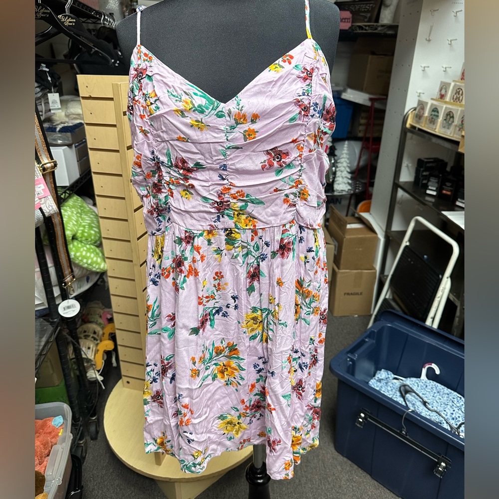 Target (Xhilaration) pinkish/purple dress with flowers size XXL